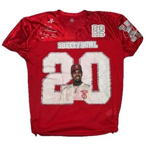 Under Armour Chris Brown Breezy Bowl Jersey Stadium World Tour M Red